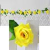 230cm Konstgjord blomma Rose Vine Hängande Garland Party Hem Bröllop Väggdekor