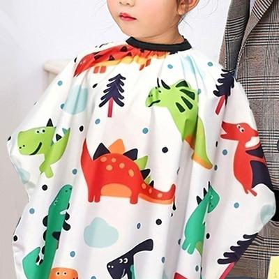 Hair Cut Apron Kids Barber Cape Cartoon Children Hairdresser Child Cutting for Home