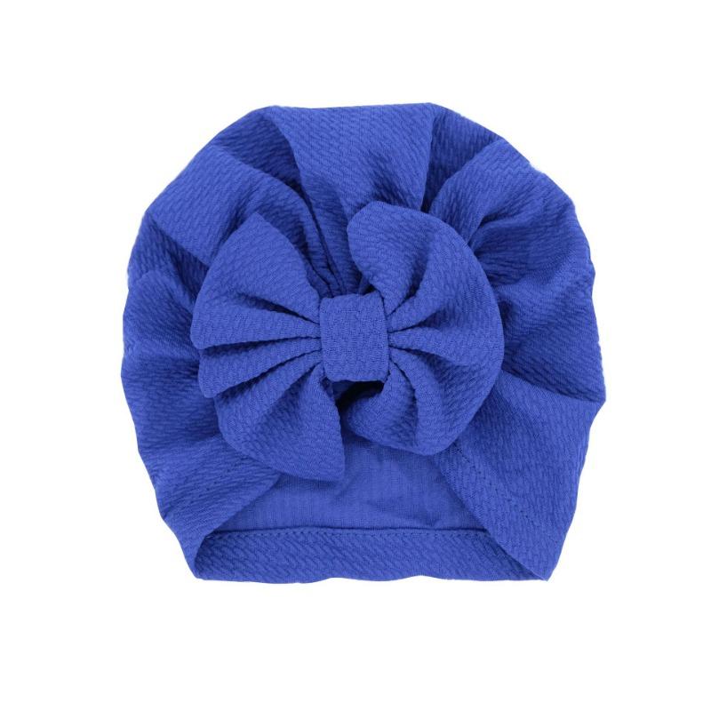 F23 children's hat cotton tied pullover hat soft knitted fabric baby pleated bow baby headscarf cloth