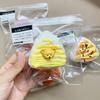 ZOCONew ručně vyráběné silikonové vajíčko Imitace Rýžový a zeleninový závitek Mochi Taba hračka uklidňující vytlačování kreativní odrazový plyšová hračka řez