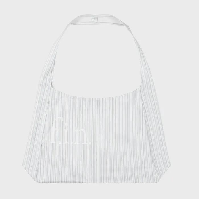 Hobo Eco Bag_ Gray Multi Stripe