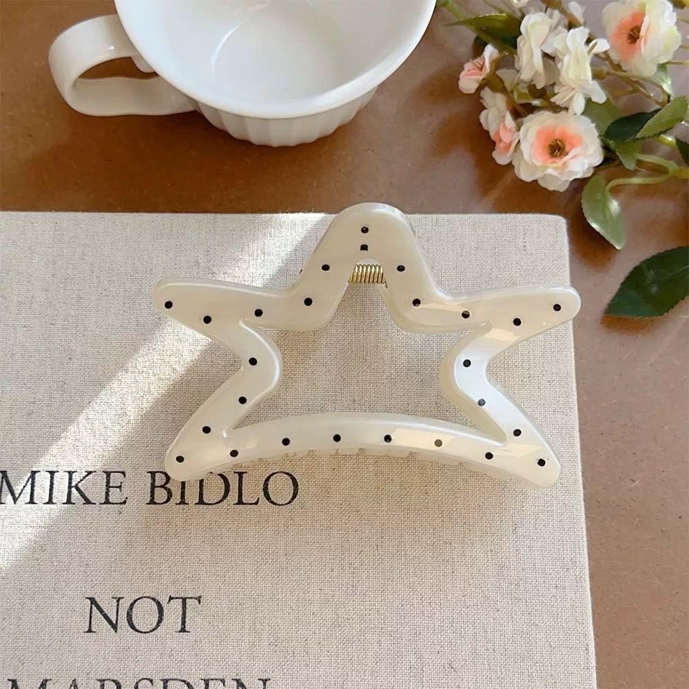 Polka Dot Versatile Hair Clip Feminine Hair Shark Clip Fashion Sweet Hair Accessories