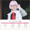 [milky time] Fate/Grand Order Mash Kyrielight (Mash Kyrielight) style cosplay costume with wig (M)