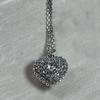 2026 New Trend Fine Jewelry Set Charming Heart Crystal Fashion Stainless Steel Necklace Earrings As a Anniversary Gift for Women