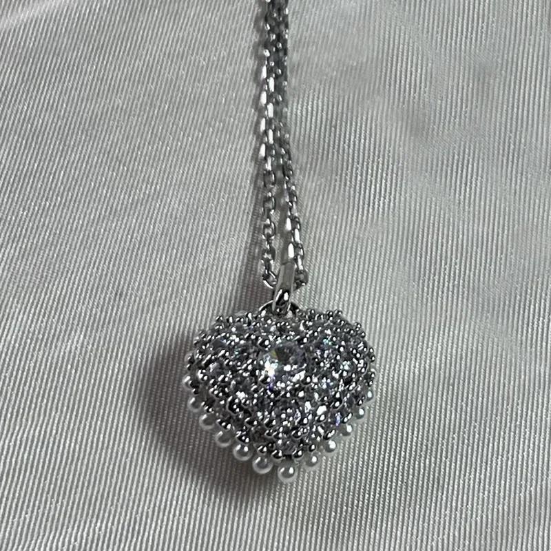 2026 New Trend Fine Jewelry Set Charming Heart Crystal Fashion Stainless Steel Necklace Earrings As a Anniversary Gift for Women