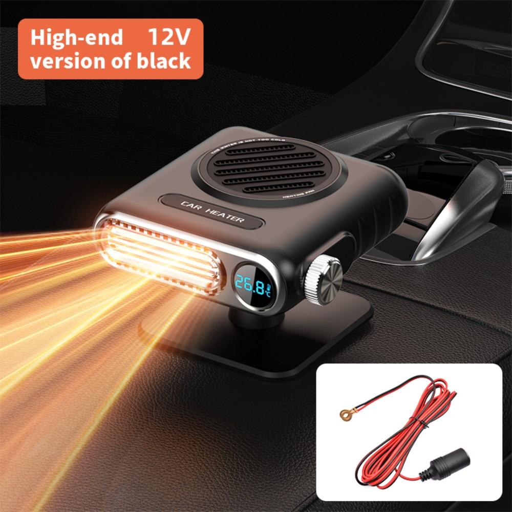 Bilvarmer Dugfjerner Afdugger 12V/24V Forrudefugtfjerner Afisning Varmelegeme Med digitalt display Universelt Auto Tilbehør