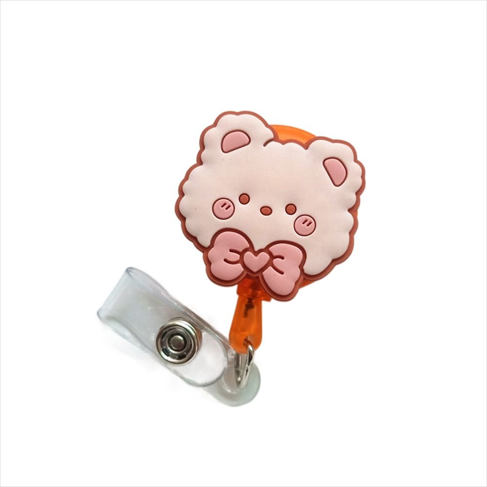 Dinosaur Retractable Badge Holder Cartoon Animals Easy Pull Buckle  Doctor Students
