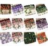 Home Decoration Artificial Roses 1 Box Flowers PE Foam Realistic Dahlia Rose Valentines Day Gift DIY Bridal Bouquets Fake Flower with Flexible