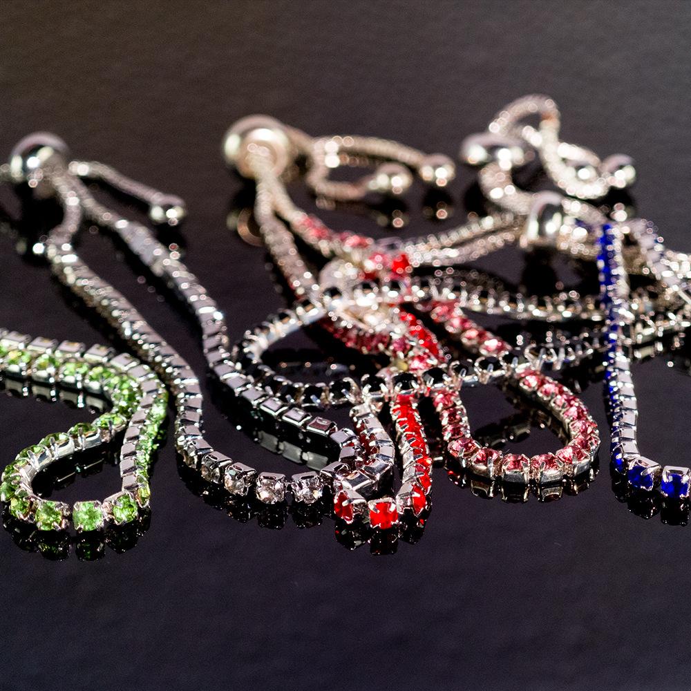 Zircon Adjustable Tennis Bracelet, Luxury Women's Jewelry with Full Diamond Design