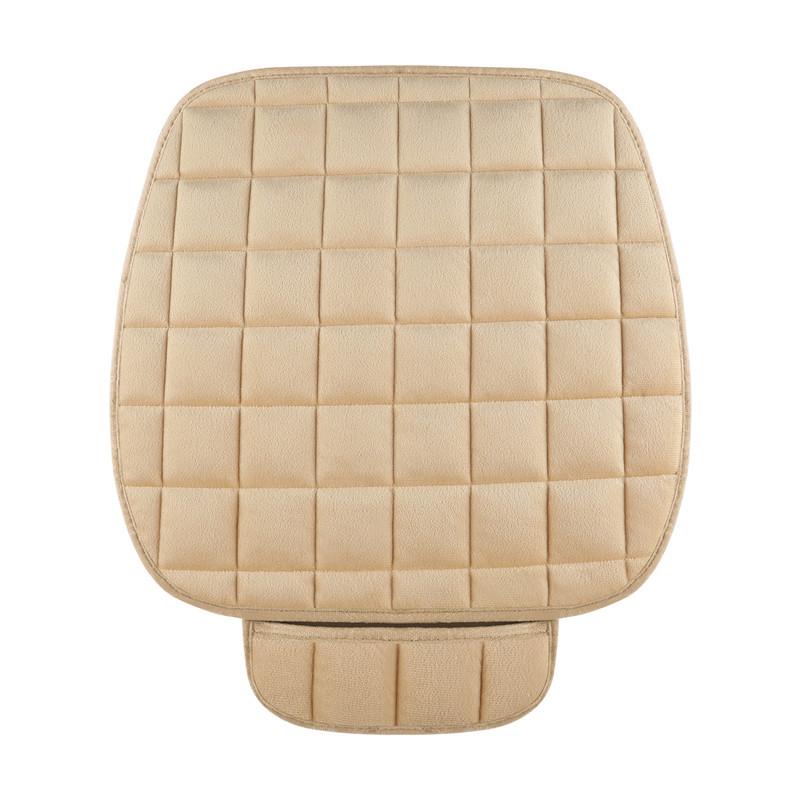Universal Non-Slip Crystal Velvet Car Seat Cushion with Backrest for All Seasons