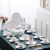 Jingdezhen Keramik Gulddekorerad Middagsset