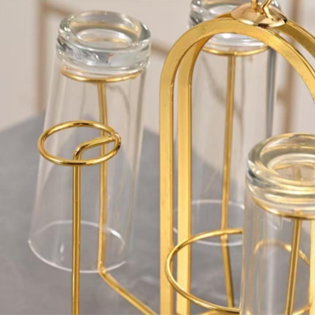 Freestanding Desktop Cup Rack Long-Lasting Countertop Organizer Easy to Clean