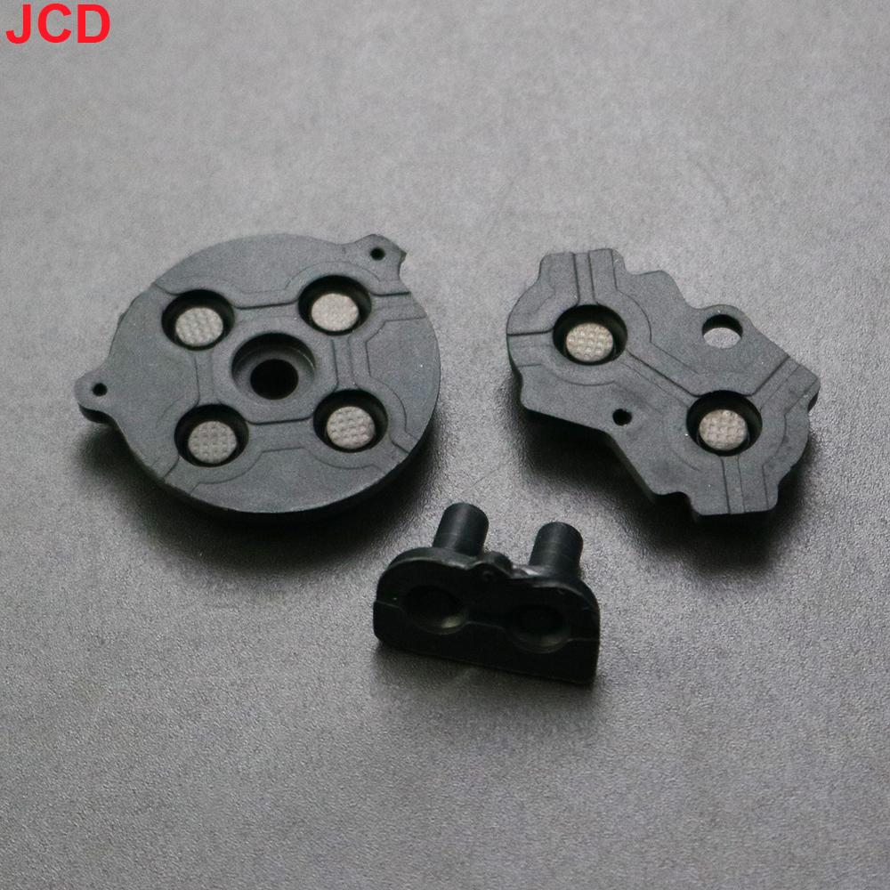 JCD 1Set Colorful Rubber Conductive Buttons A-B D-pad For Game Boy GBA Game Console Silicone Conductive Start Select Keypad чёрный