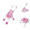 Doll Child Cart Mini Pram Gift Party Favors Realistic Miniature Push Toy for Little Girls Kids