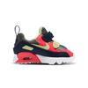 Nike Air Max 90 Synthetikleder Slipper Luftpolsterung Freizeit Low-Top Laufschuhe Babysneaker Schwarz Rot 881924-023