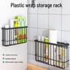 Wall-Mounted Kitchen Side Storage Rack for Cling Film