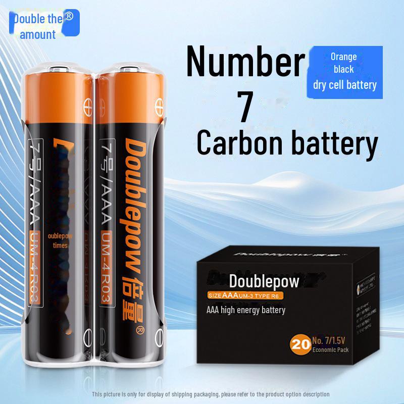 Double A 1.5V Carbon AA Batteries for Remotes, Scales, and Toys