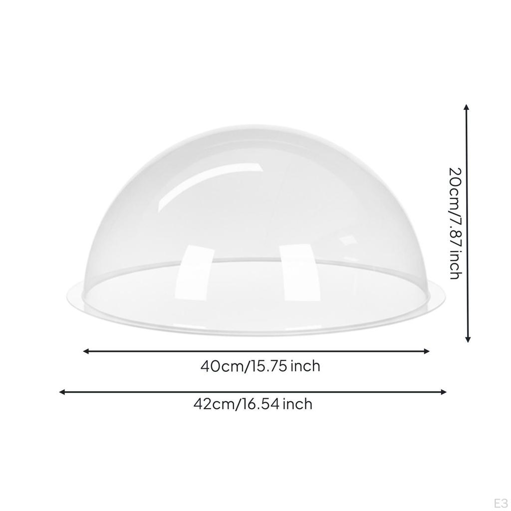Clear Cat Dome with Flat Rim High-Clearance Pet Bed Elevated for Kittens