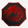 1pc Dragon Emblem Automatic Open/close, Heavy-Duty Iron Frame & 8-Rib structure, Compact Folding Umbrella for Women/Men, All-Season Travel, Halloween