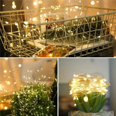Solar LED Light Outdoor Festoon Lamp Garden Fairy Light String 1~2PC Waterproof Christmas Garland Yard Decoration Lamp 7m/12m
