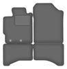 Velour Graphite Car Mats For: Toyota Yaris III Hybrid Hatchback (2013-2017)