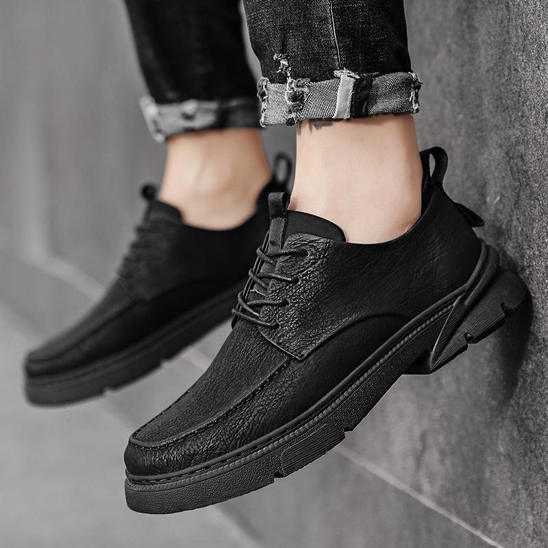 Fashion Business and casual men's leather shoes Minimalist and retro design styles Outdoor leisure street Fashiona adult shoes Hot