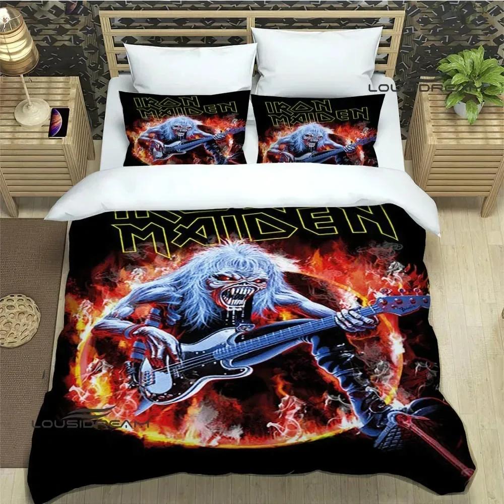 I-Iron-M-Maiden Bedding Sets Exquisite 3D Rock Band Bed Supplies Set Duvet Cover Comforter Set Bedding Set Rock Fans Gift