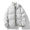 Unisex Trendy Solid Color Stand Collar Down Jacket - Versatile Winter Outdoor Warmth