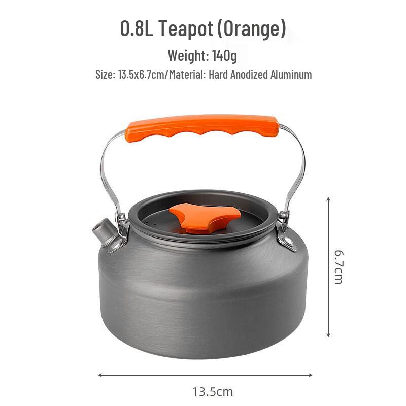ZISIZ Outdoor Camping Kettle & Teapot