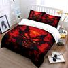 Fiery demon face motif. Bedding sets Duvet cover sets Duvet covers Pillowcases(1*Duvet Cover 2*Pillowcases without duvet insert)