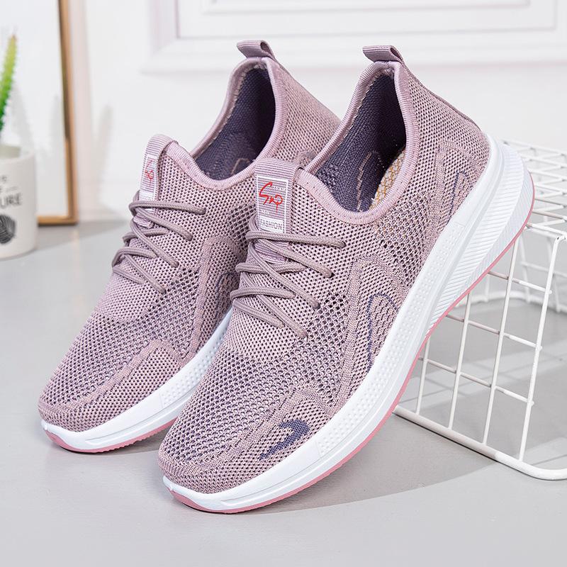 Мода Новый дизайн женские кроссовки 2024 Весна кроссовки женские на шнуровке — фото 5