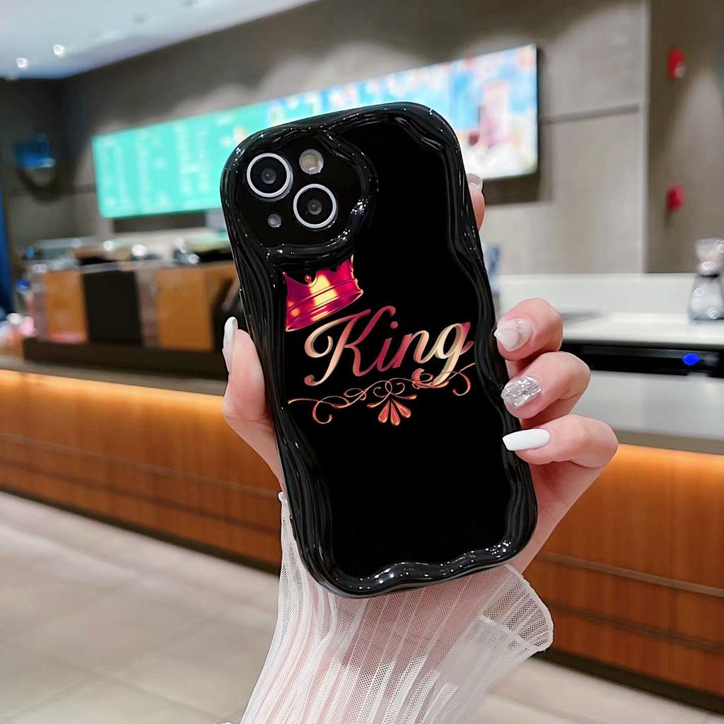 Ae84 King Queen Couple Art Protective Phone Cases for Samsung S23 S24 Ultra A55 A14 A25 A13 Infinix Hot 40 Pro Tecno Spark 20C Wave TPU Back Cover