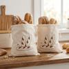 2PCS Fresh Keeping Bread Storage Bags Large Drawstring Bread Bag French Stick Storage Bag  Toast