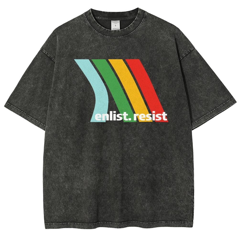 

Hot Game ARC Raiders Washed Oversized Tshirt Unisex Women Retro Street Yk Heavy Cotton High Quality Short Sleeve Casual Clothing S