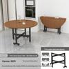 Foldable Large Round Dining Table for 10 - Ideal for Small Apartments, Homes, Restaurants, and Living Rooms
