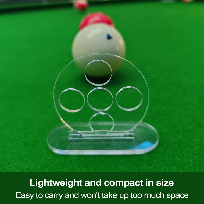 Billiard Rod Trainer Billiard StrokeExerciser Transparent Lightweight 5 Holes Pool Cue Strokes Training Device Billiards Access