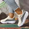 New Hot Selling Women's Vulcanized Shoes Color Matching Mesh Breathable and Comfortable Lace Up Women's Shoes Zapatos