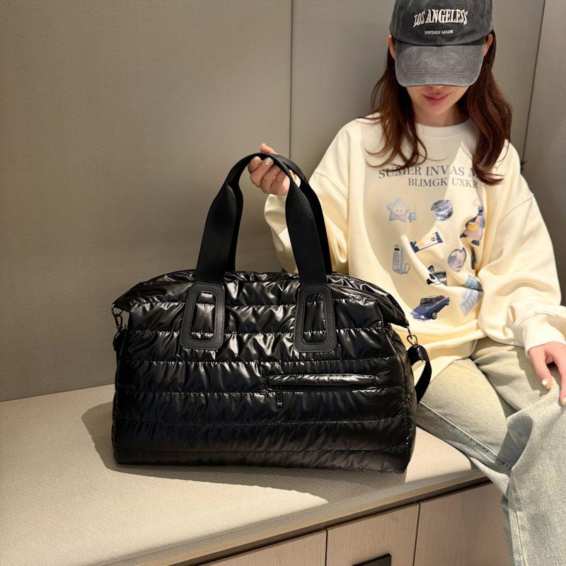 Fitness Bag Women's Cotton Clothing Bag Dry and Wet Separation Waterproof Swimming Bag Yoga Portable Shoulder Travel Duffel Bag