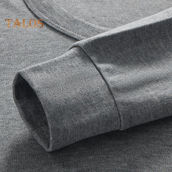 2Pcs/Set Men Homewear Suit O-Neck Long Sleeve Tops Elastic Waist Long Pants Set Solid Color Thin Pajamas Set