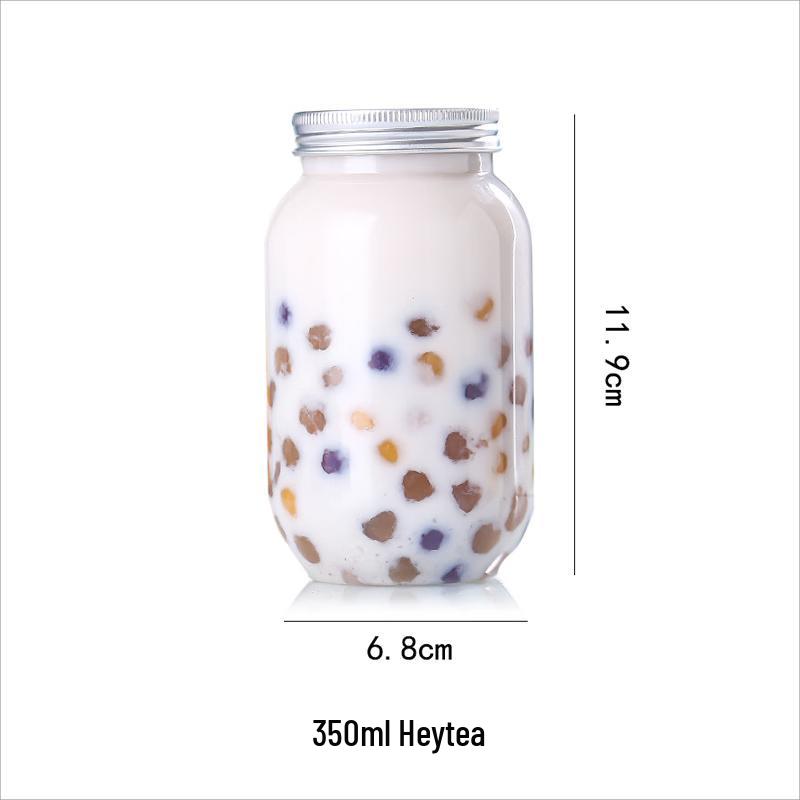 Trendy Disposable Plastic Milk Tea Cups 350ml