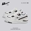 Fashion New Spring And Autumn Thick Sole White Shoes Versatile Skirt Niche Board Shoes Purple Shoes For Women Comfortable Commuting