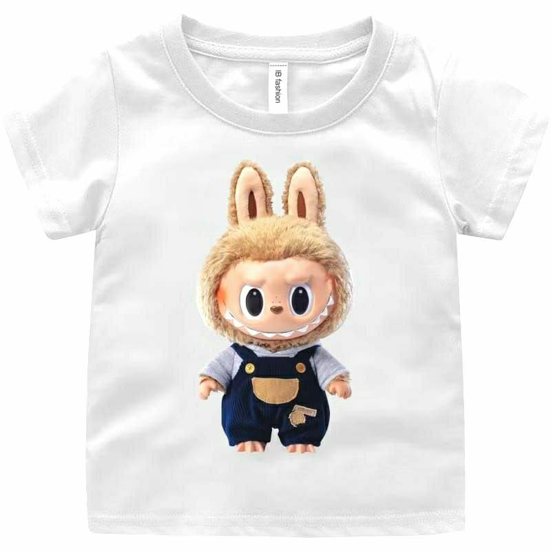 LABUBU Girls' T-shirts 3-16 Years Boys' T-shirts Unisex Children's Tops
