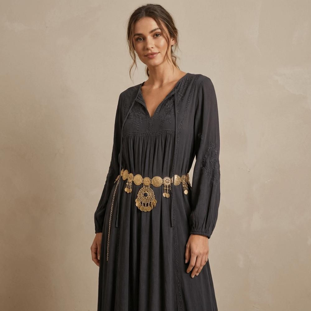 Pendant Ethnic Style Belt Metal Body Chain Fashion Tassel Belly Chain Women