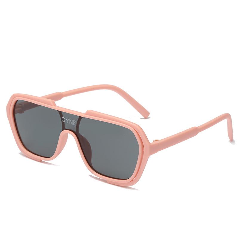Trendy Geometric Kids Sunglasses Retro Pilot Style Uv400 Protection Personalized Shades For Boys And Girls 8859
