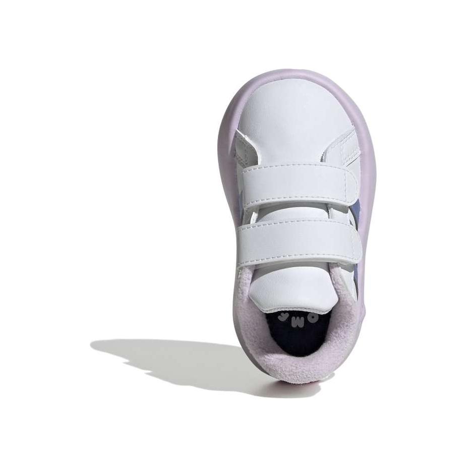 Adidas Grand Court 2.0 Comfortable Lightweight Low-Top Walking Shoes Baby Shoes White IE3858