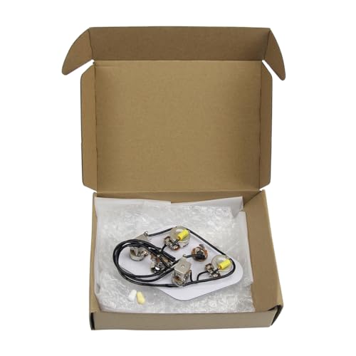 FLEOR SG Style 2T2V Pre-Wired Wiring Harness Kit - Includes 3-Way Switch & Push-Push Pot