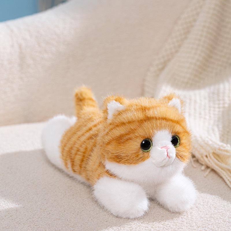 Three-flower cat doll plush toy husky doll cloth doll cute baby elephant