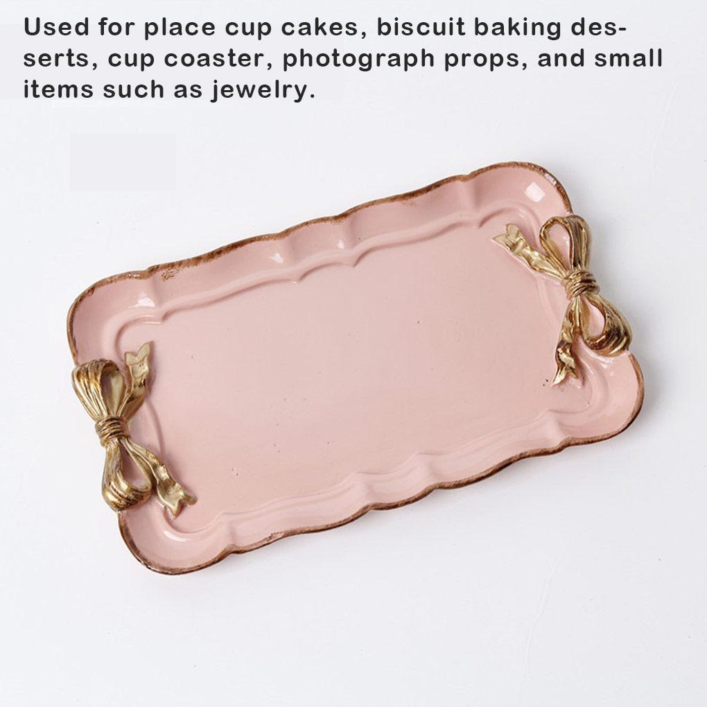 Resin Tray Cake Dish Workmanship Compact Size Storage Fruit Plate Snack Holder Craftsmanship Cute Design Household Accessories