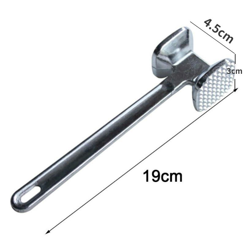 1PC Zinc Alloy Meat Tenderizer Hammer Mallet Tool for Pounding Beef Steak Chicken Pork Meat Hammer Kitchen Tool 4