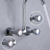 Hot & Cold Tap Top Head Faucet Cover Chrome Plated Replacement Set Kitchen Bathroom Faucet Handle for Basin/Bath Sink Tap Parts
